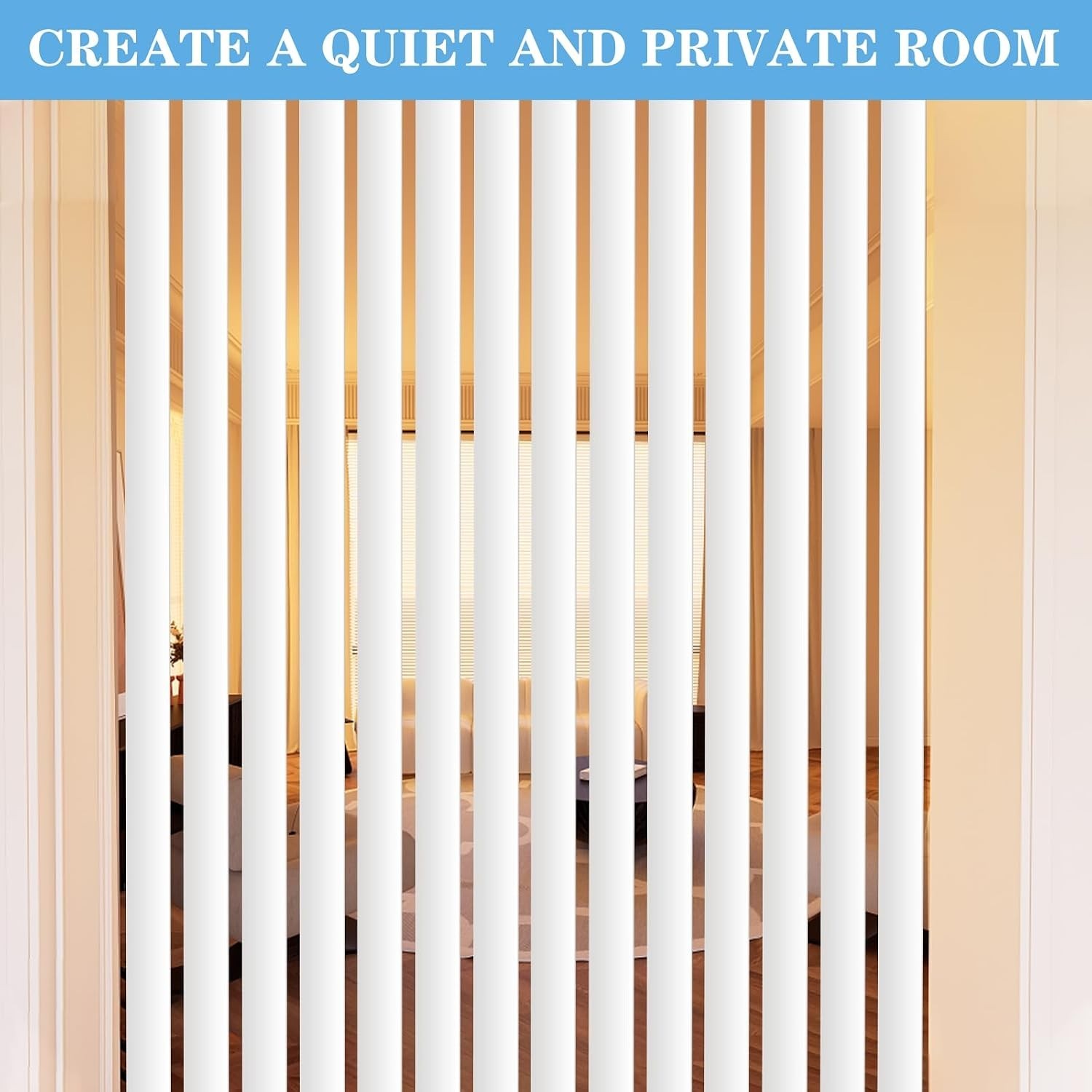 20-Pack 82.5″ PVC Vertical Blinds Replacement Slats – Flame Retardant & Durable