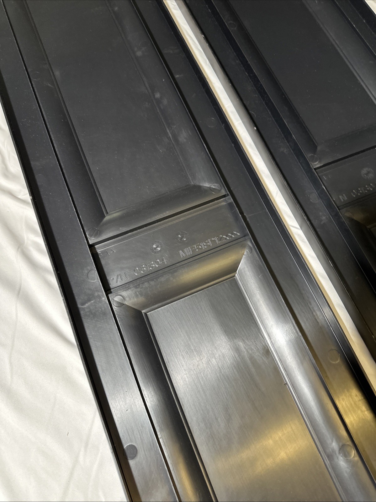 Ekena Millwork Lifetime Vinyl LP2S14X05100BL Standard Two Equal Panel Shutters