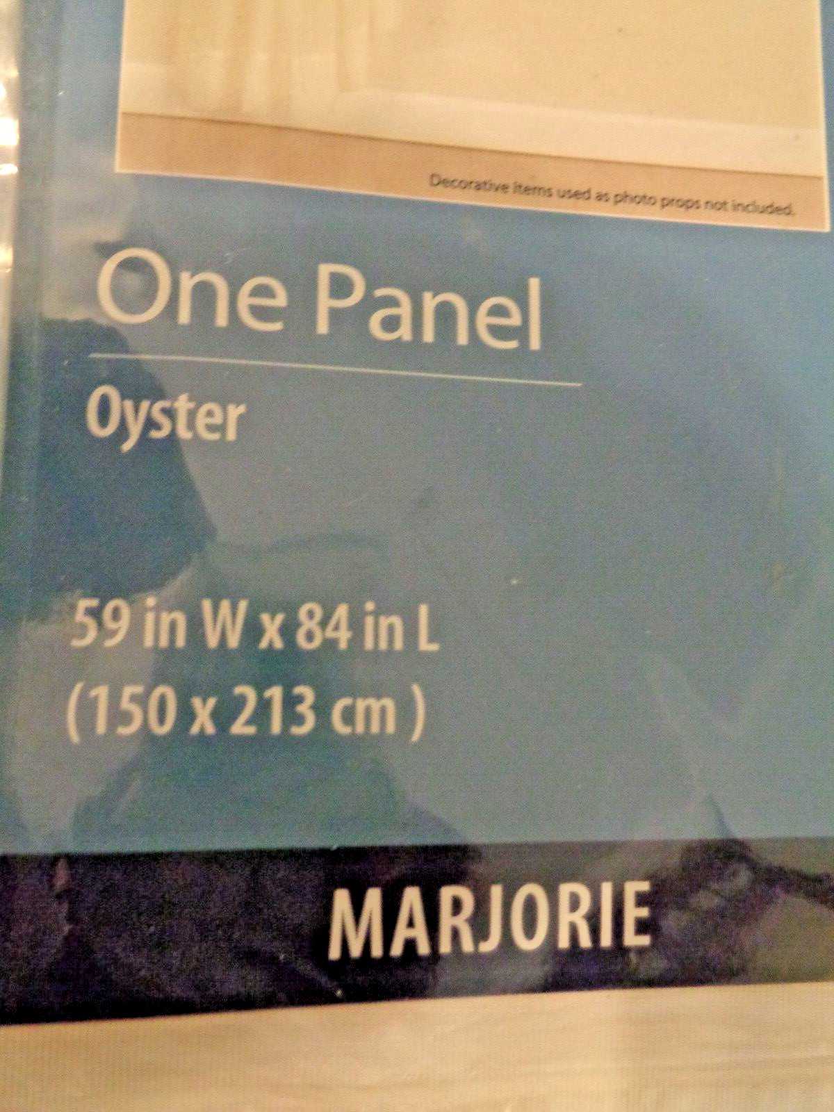 MAINSTAYS HOME MARJORIE ONE PANEL OYSTER 100% POYESTER CURTAN 59″ W X 84″ L