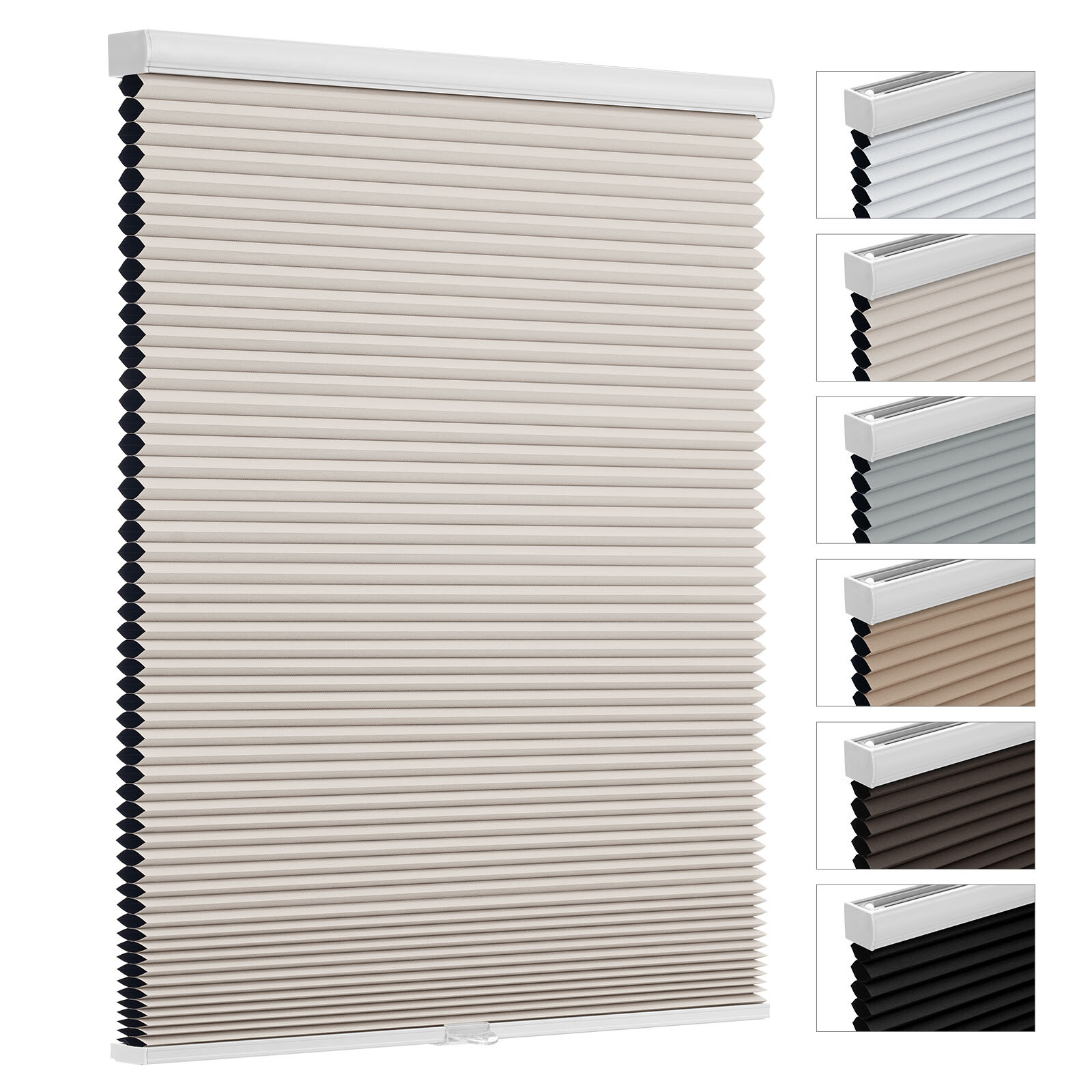 38mm Blackout Honeycomb Blinds For Window Cordless Cellular Shades-Six Colors