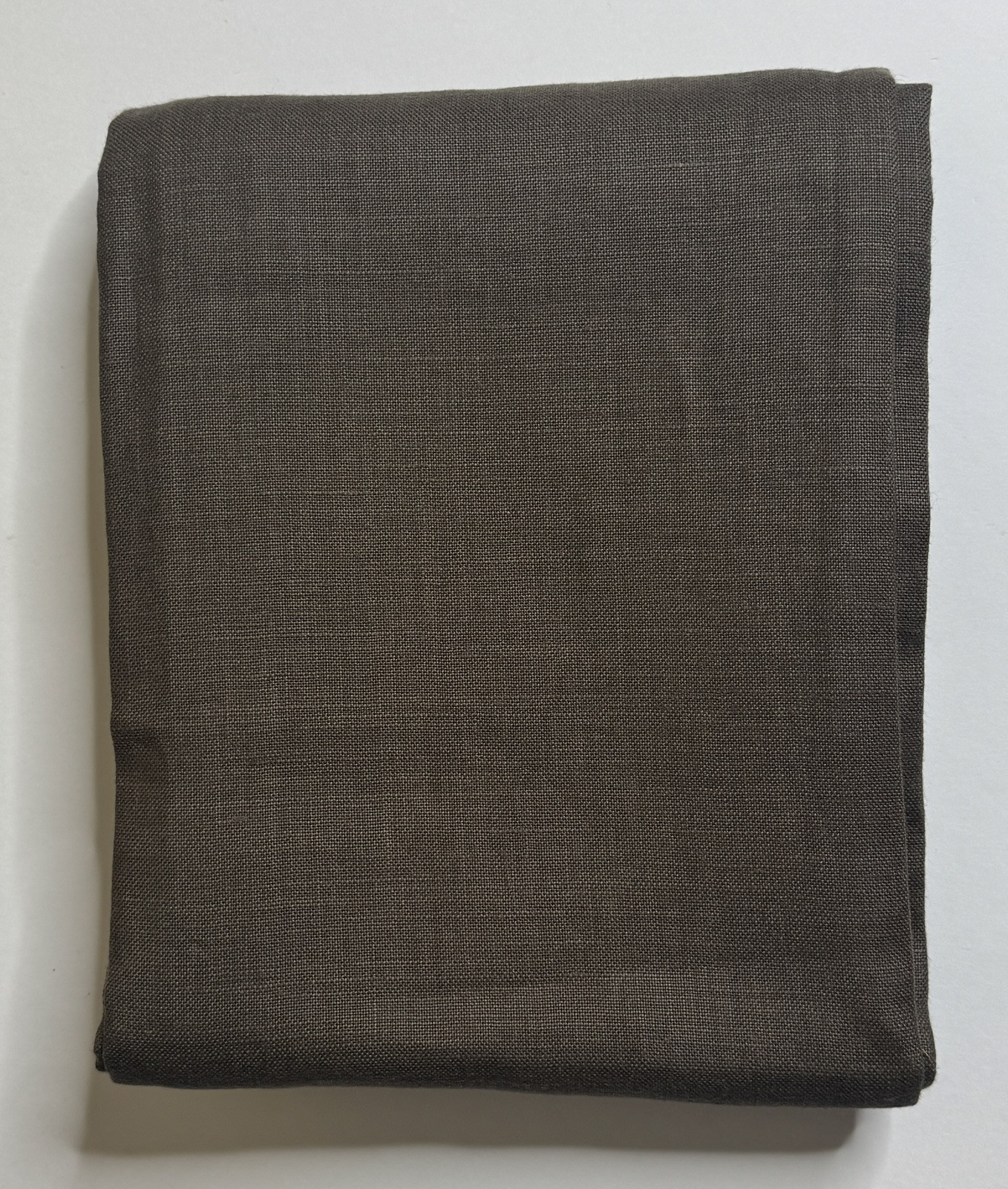 Restoration Hardware Opaque Belgian Linen Drapery RP 50″W x 96″L Chocolate $255