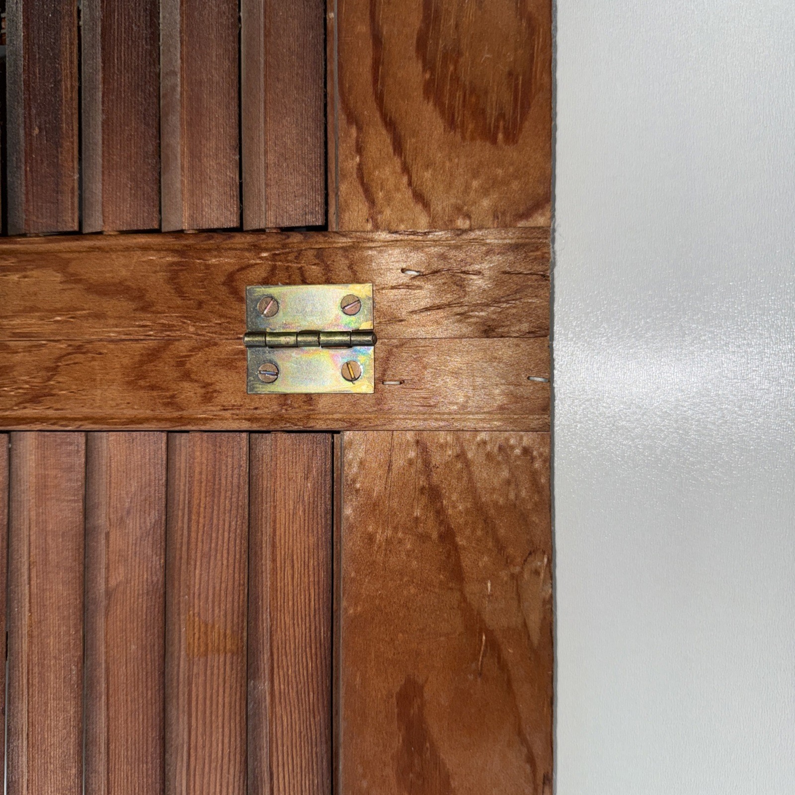 Tall louvered pine Shutters for interior use 31 1/2 x 36