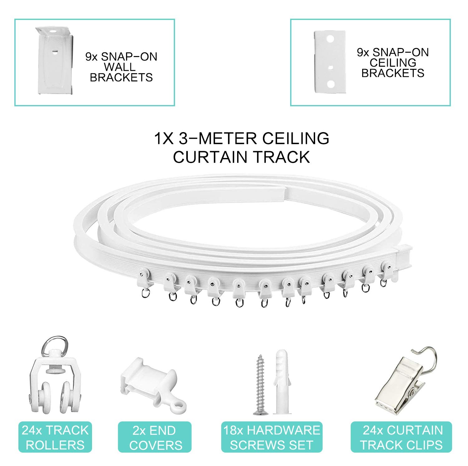 Ceiling Curtain Track Room Divider Curtain Track Ceiling Wall Mount Flexible …