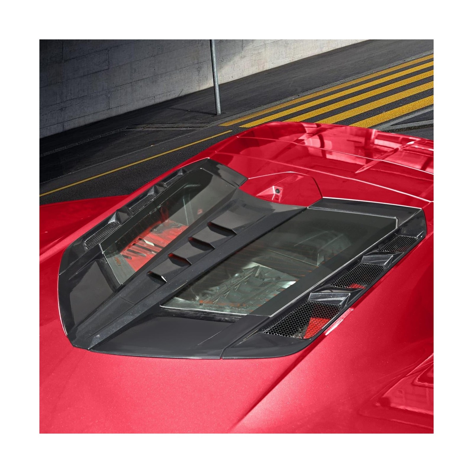 Black Rear Split Window Applique,ABS Plastic Car Rear Hatchback Louver Moldin…