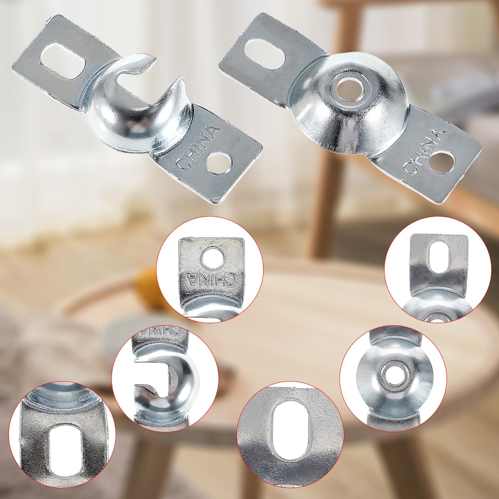 Sumnacon Metal Window Shade Brackets-4PCS Roller Shade Hardware Inside Mount …