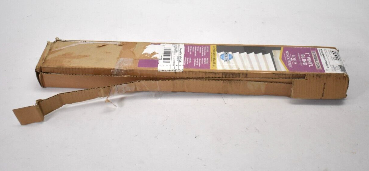 Lotus & Windoware Cordless 1″ Vinyl mini Blind 22″ W x 60″ L White MLX2260WH