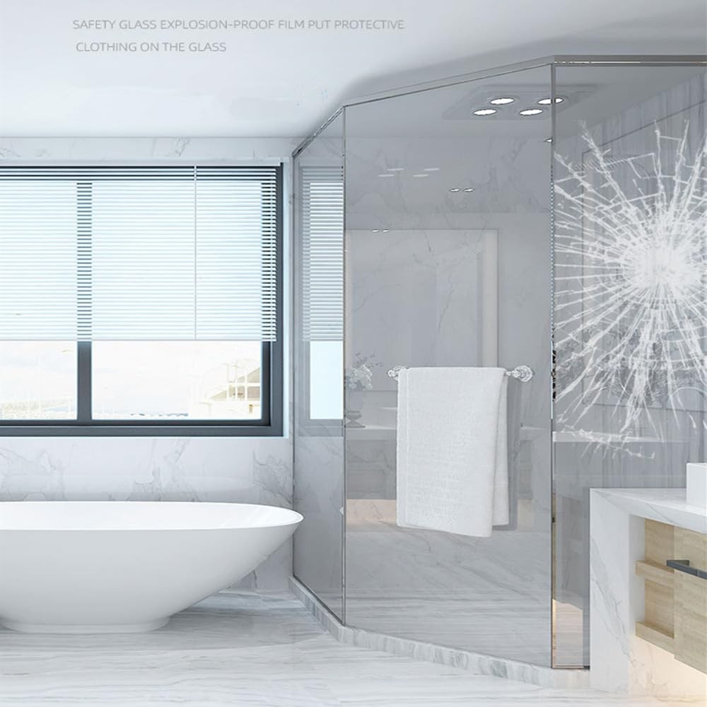2mil Clear Window Film Shatterproof Protective Films for Glass Windows