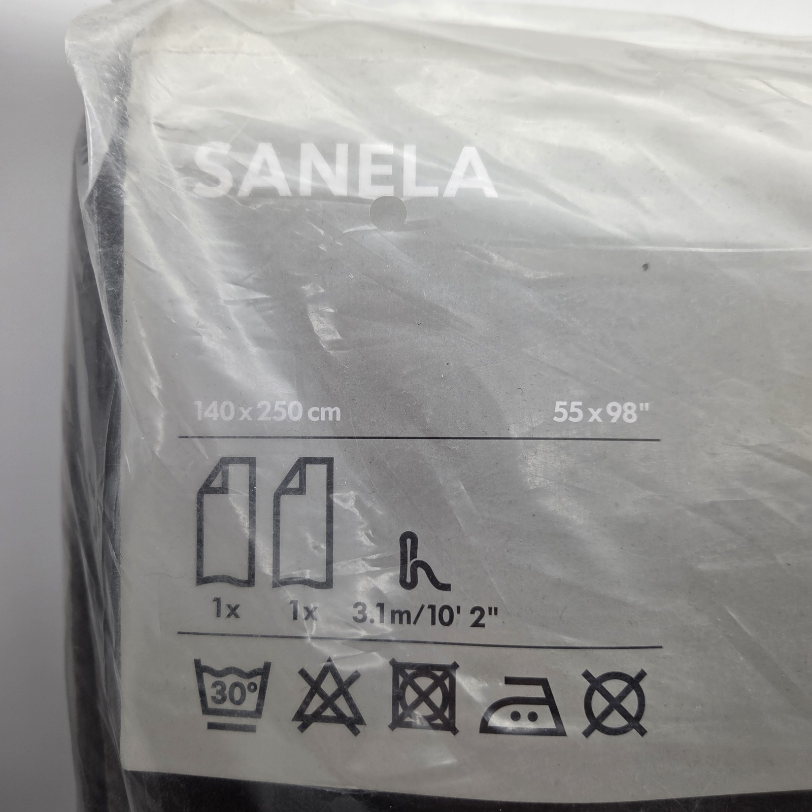 Ikea SANELA Dark Brown Velvet 55×98 Room Darkening Curtain Panels 501.647.96