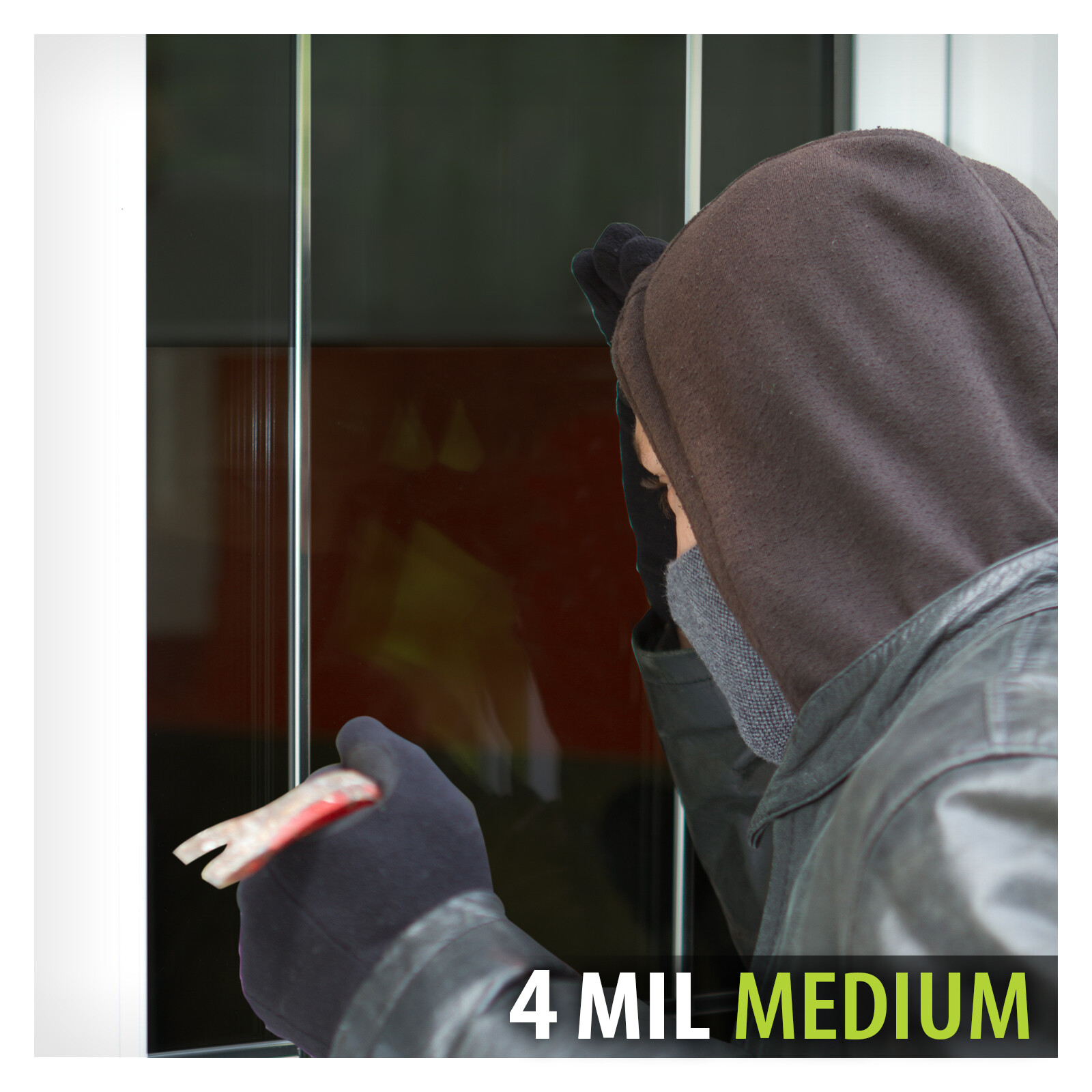 BDF S4MB35 Window Film Security and Sun Control 4 Mil Black 35 (Medium)