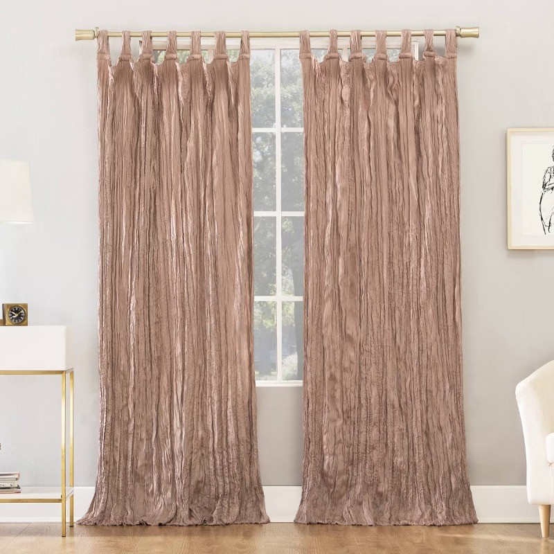84″x50″ Curtain Panels Pink: Modern Vintage Indoor Decor – 1 Pc