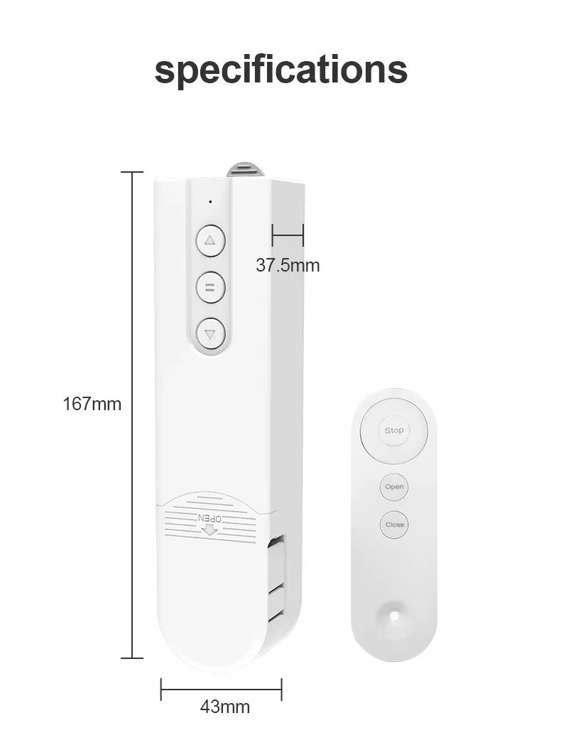 Tuya Smart Roller Blind Motor Bluetooth Remote Alexa Google Home Curtain Control