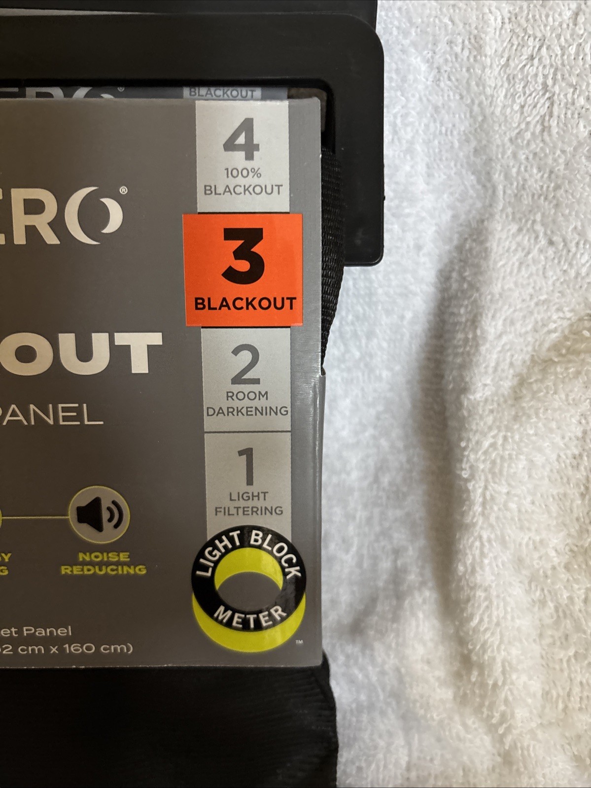 Black Out (Level 3) Window Curtains Draft Shield By Sun Zero-Black 2 Panels