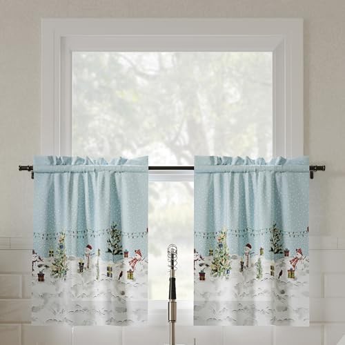 Holiday Wonderland 2-Pack Christmas 54″W x 24″L (Pack of 2) Blue Tier Pair