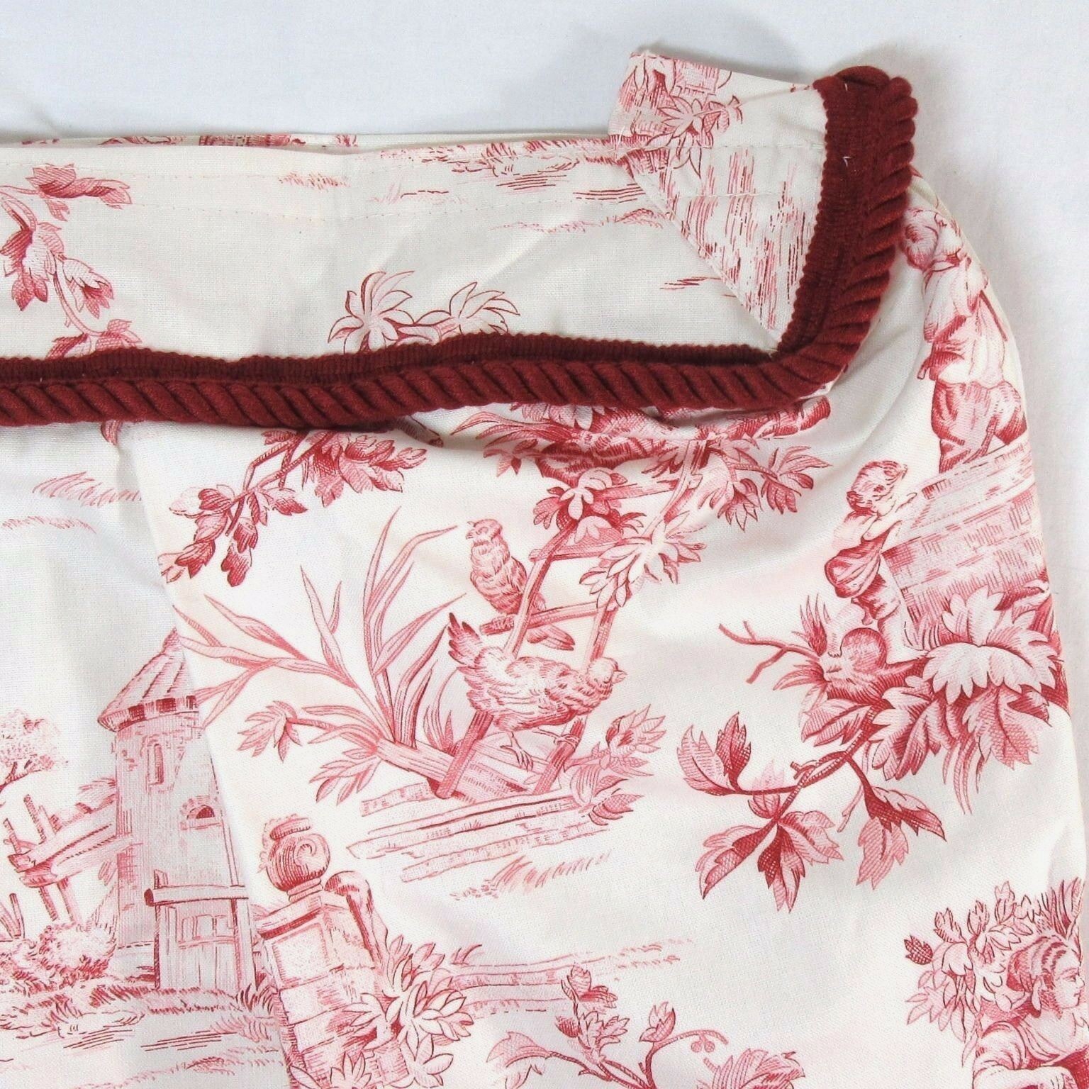 Covington Toile Custom 2pc 60 x 54 Cornice Mount Pleat Drapery Panel Set