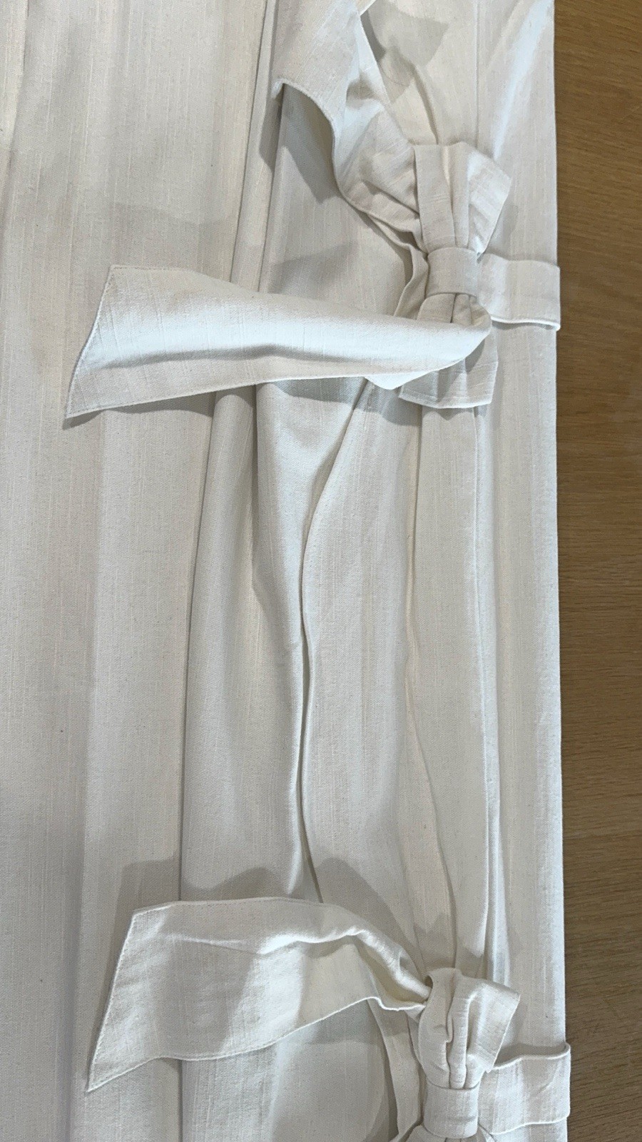 Pottery Barn Kids Evelyn Bow Valance Cordless Blackout Roman Shade 36”x64” WHITE