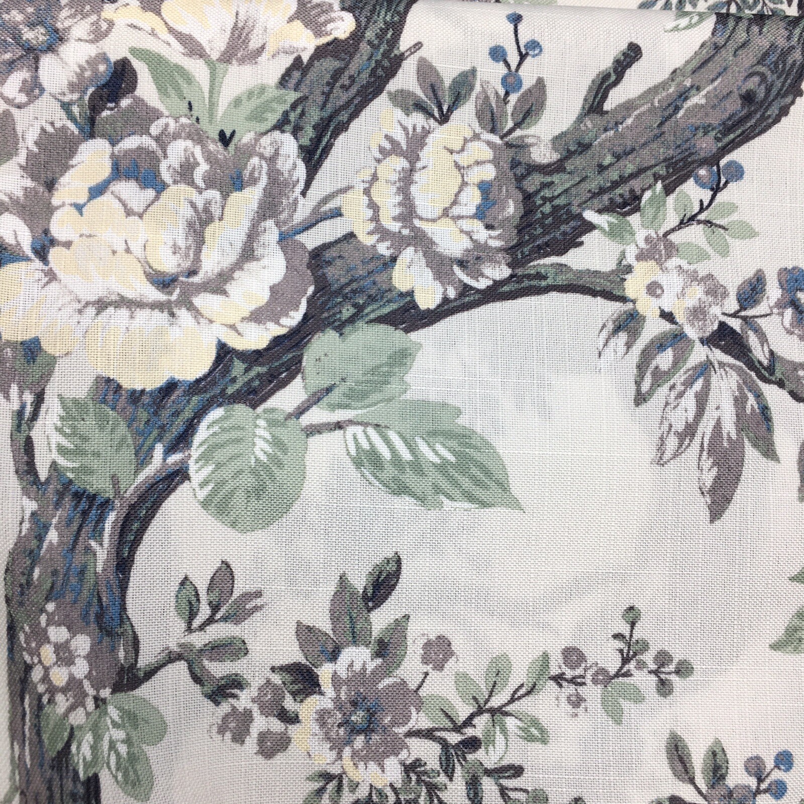 Laura Ashley Peacock 2 Window Curtain Panels 38×96 Belvedere Floral Blue Green