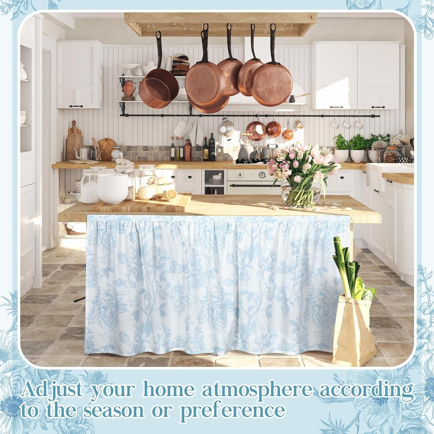 Cabinet valance 28 wide x 51 inches long Bathroom and kitchen sink valance