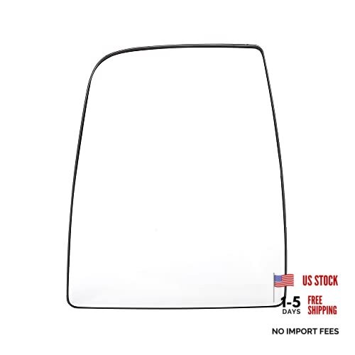 Car Rearview Upper Driver Left Side Non-Heated Mirror Glass Replacement with
