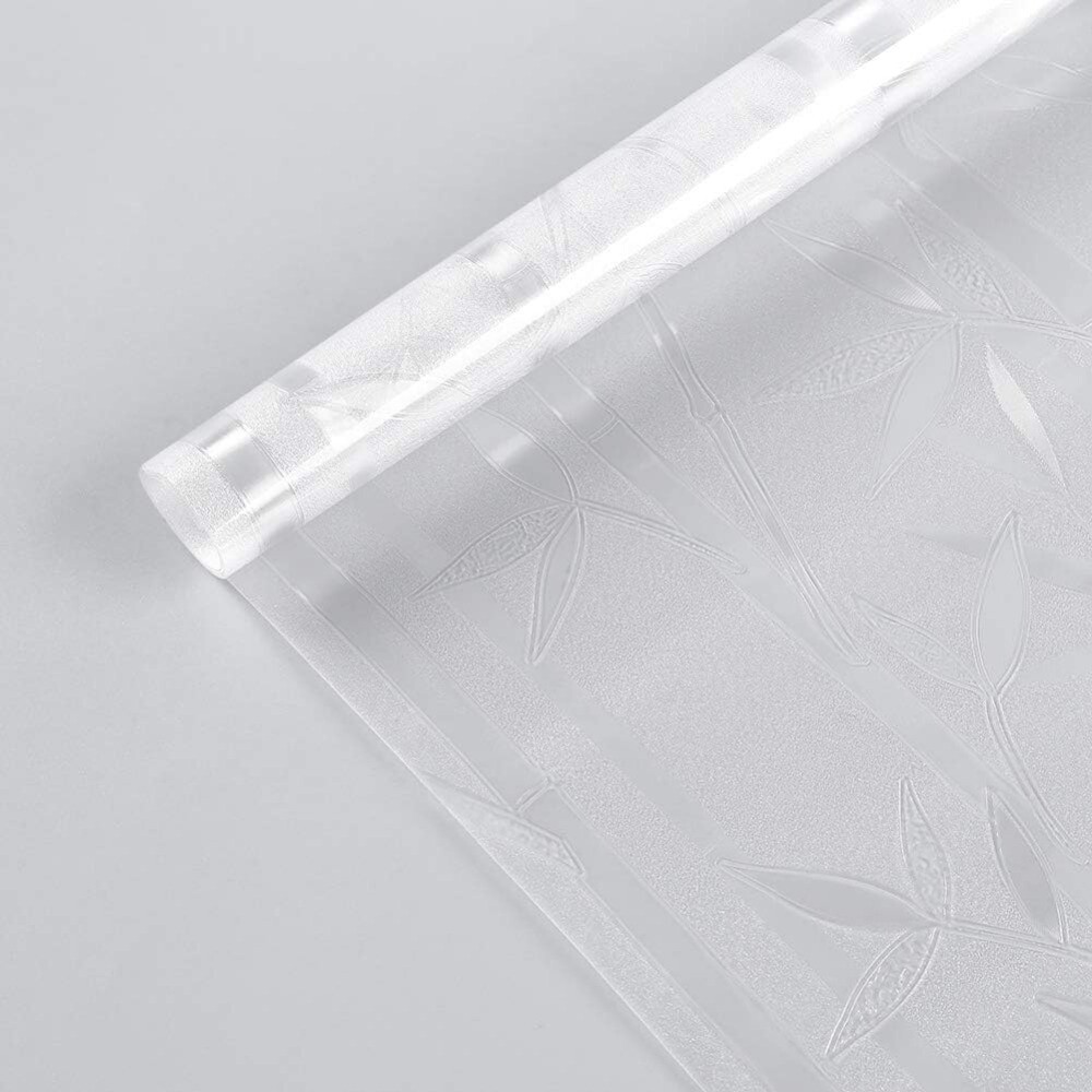 Rabbitgoo Frosted Window Privacy Film Bamboo Static Cling Film Home Decorative