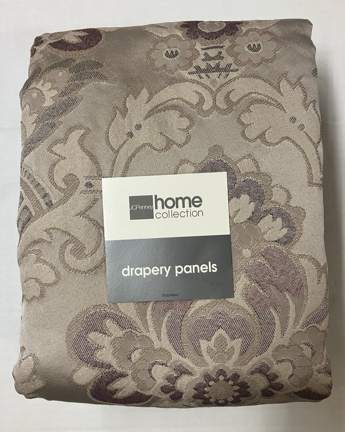 Vtg JC Penney Home Collection Tapestry Brocade Drapery Panels 80 x 84 Rod Pocket