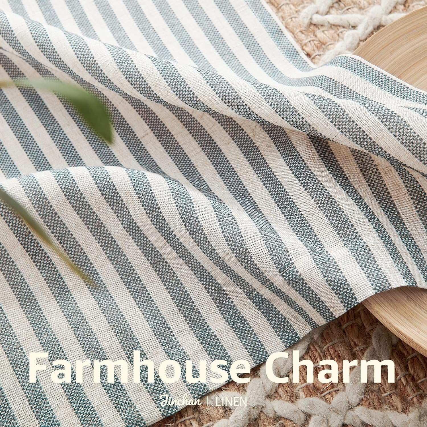Kitchen Curtains and Valances Set Striped Tier Curtains Ticking Stripe Linen Cu