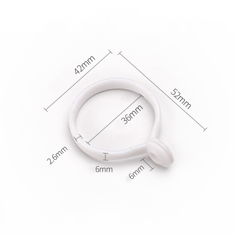 Opening Curtain Rings Hanging Hooks for Curtains Rod Pole Voile Metal/Resin Ring