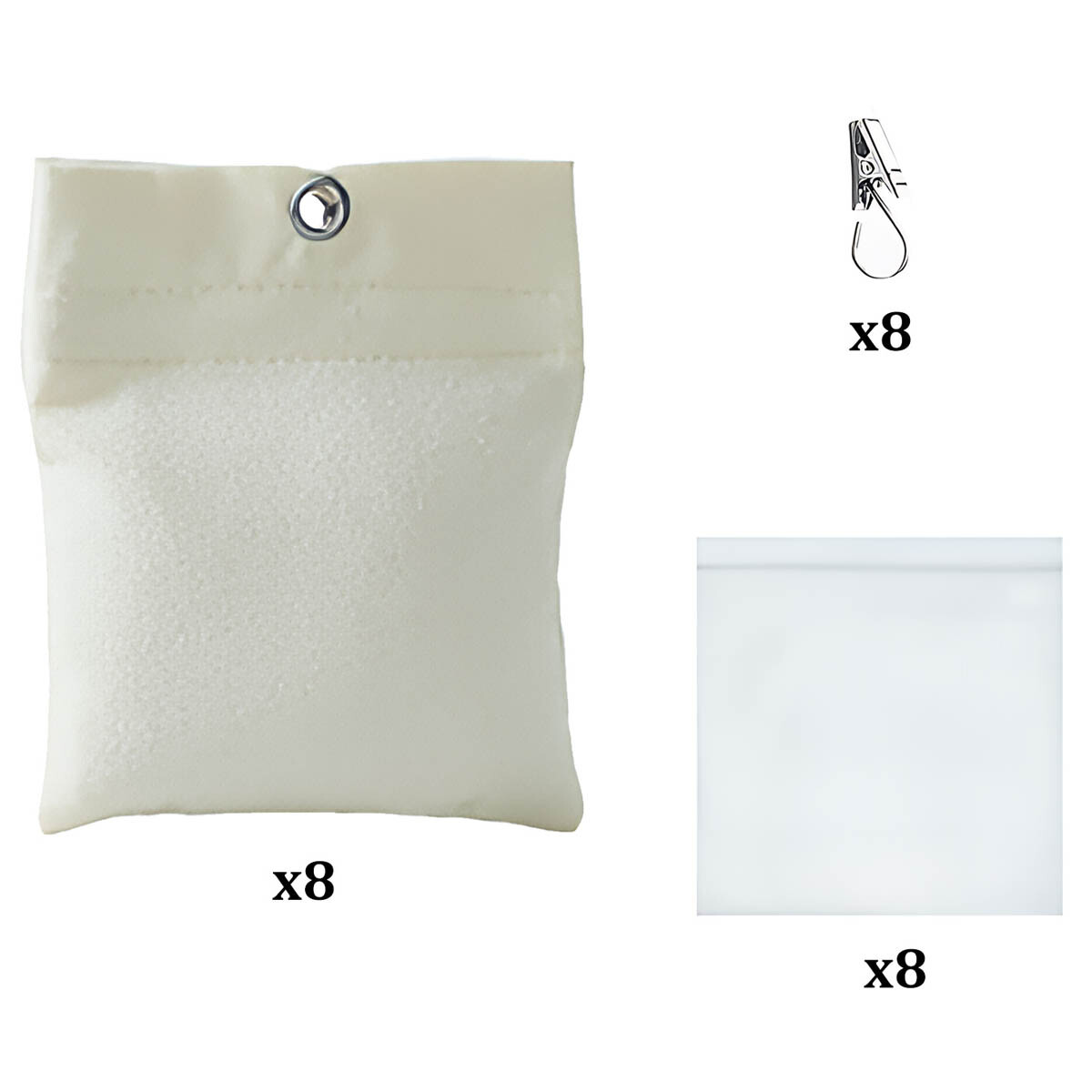8 Pack Curtain Weights 16oz Curtain Weights Bag Drapery Bottom Weights Sandbag