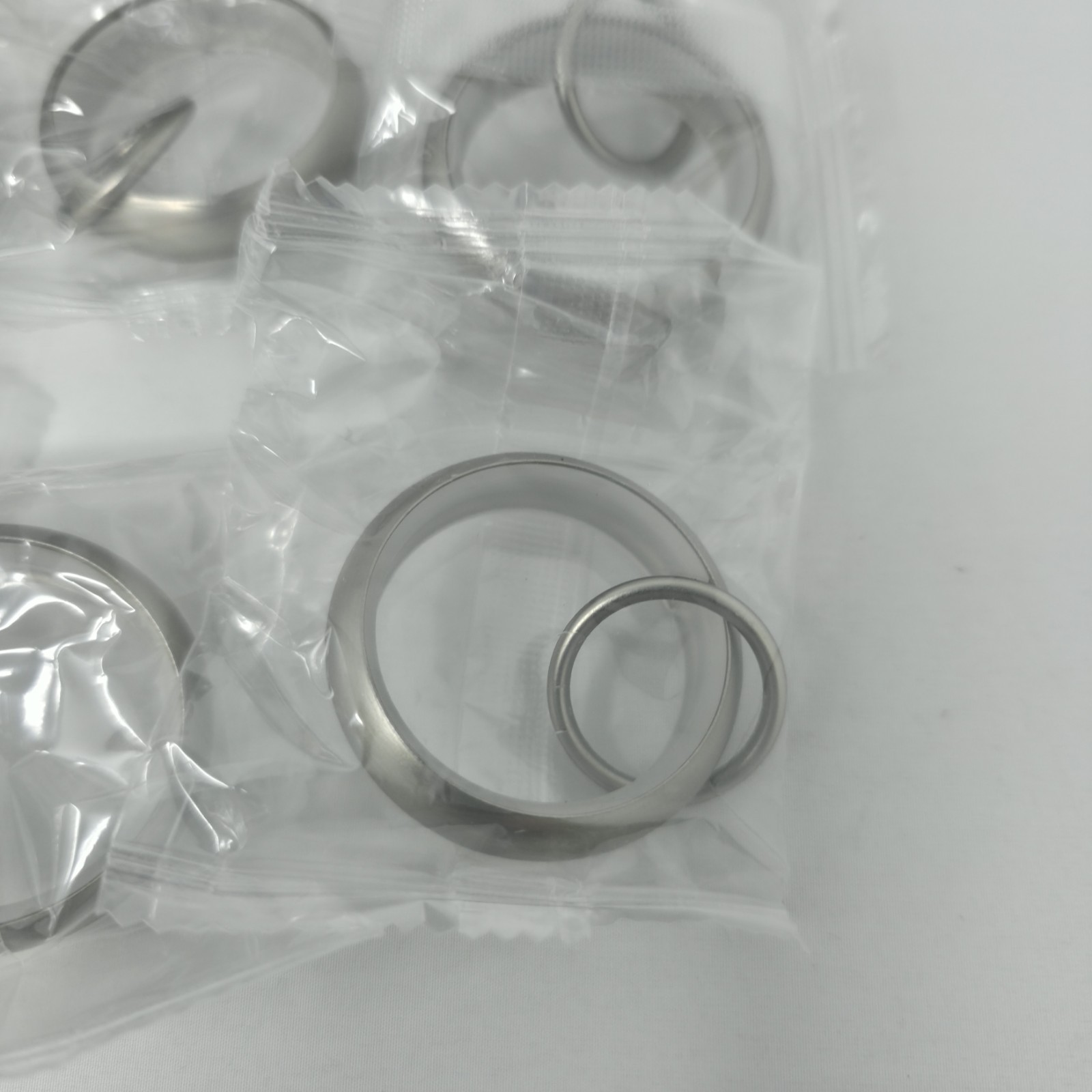 Potter Barn 50 Quiet-Glide Double Curtain Round Rings Pewter .75″