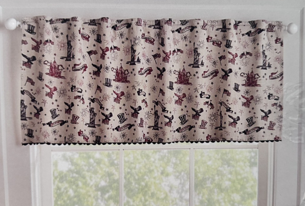 The Farmhouse by Rachel Ashwell America the Beautiful Valance 50″ x 18″ NIP