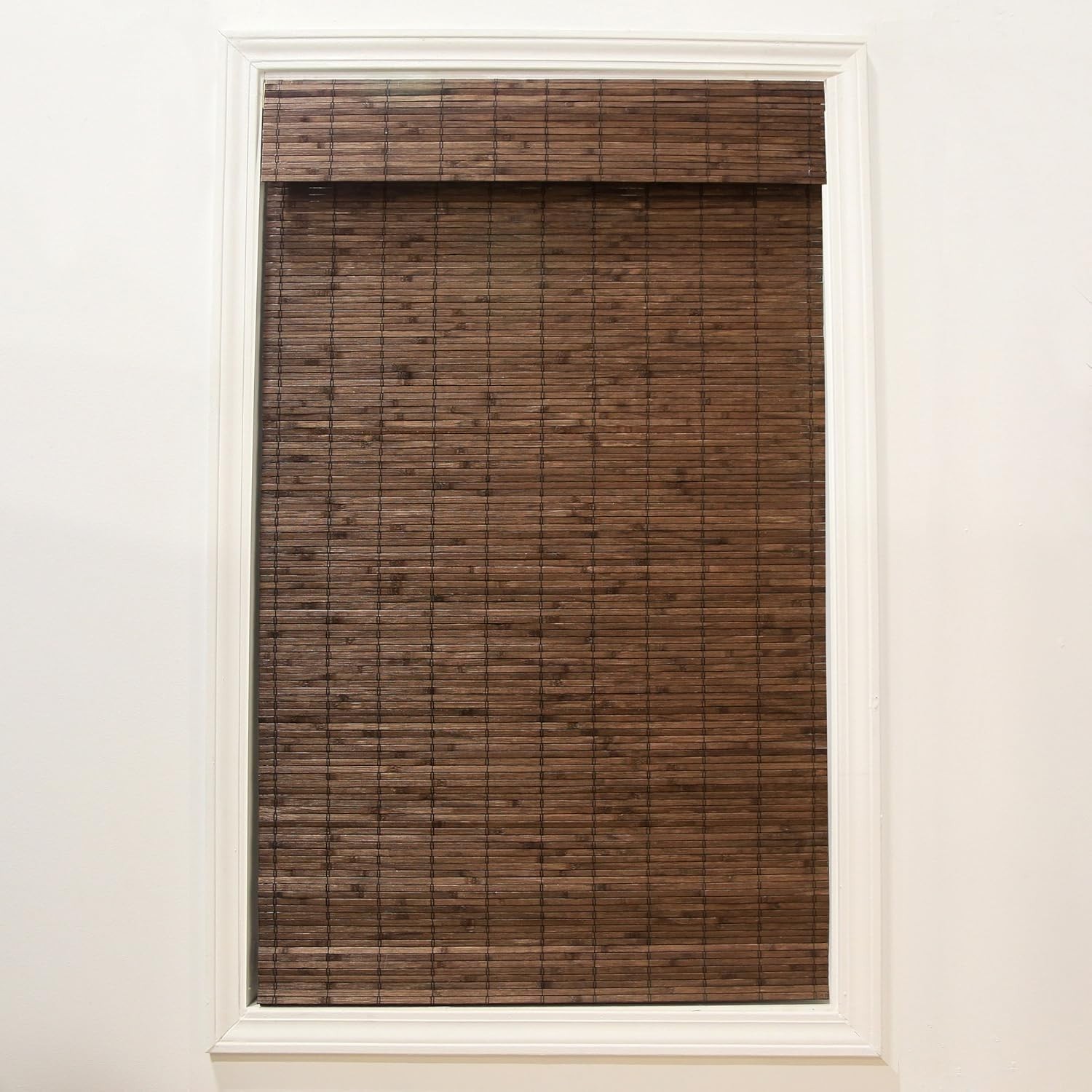Radiance Cordless Bamboo Roman Shades for Windows – Flatstick Bamboo Blinds f…