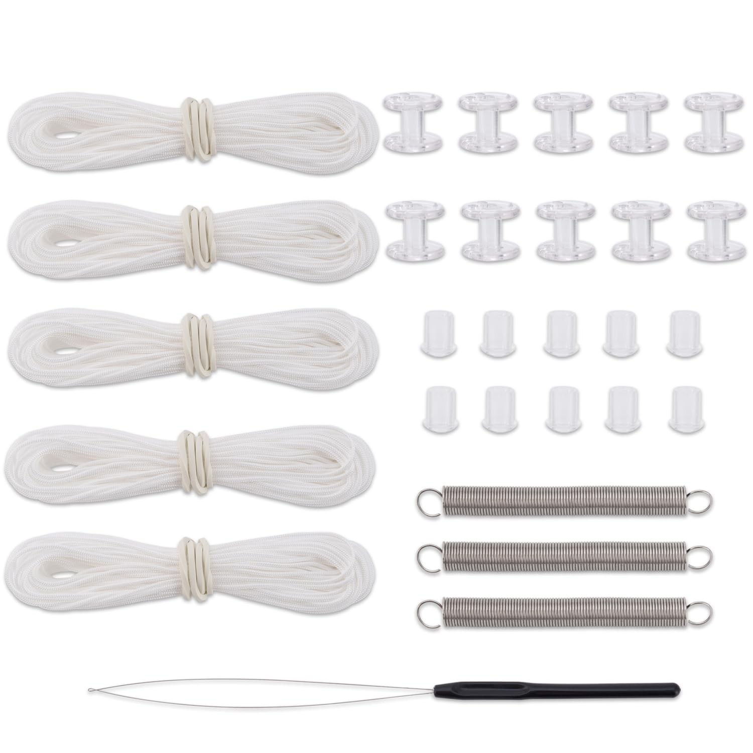 RV Shade Repair Kit Day Night Pleated Shade Restringing Kit White