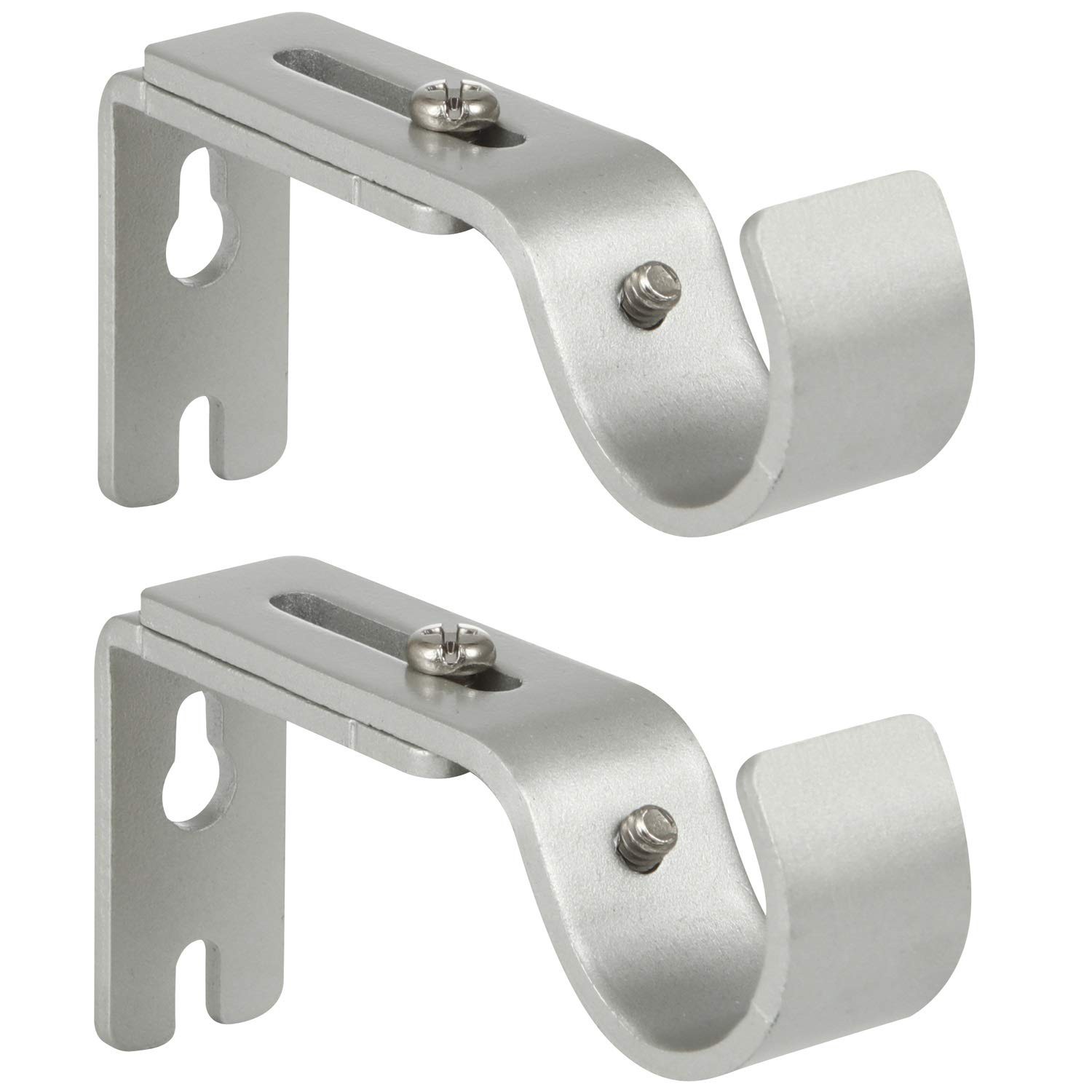 Anndason Heavy Duty Adjustable Curtain Rod Brackets Rod Holders for 1 Inch Ro…