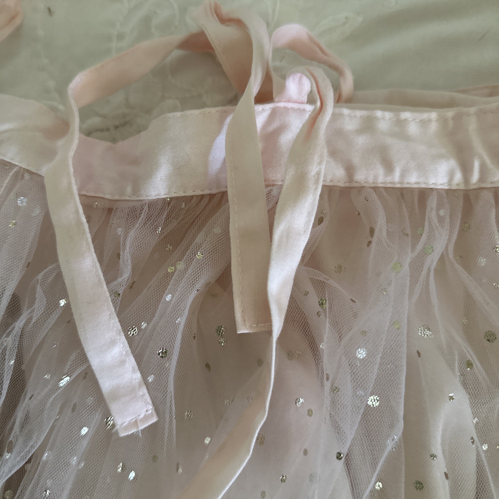 Pottery Barn Kids Emily & Meritt Sparkle Tulle Sheer Panel 44 X 63
