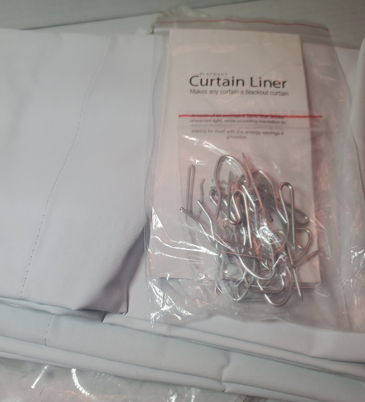 Eclipse Solid Minimalist Blackout Thermal Liner for Window Curtains with Drapery