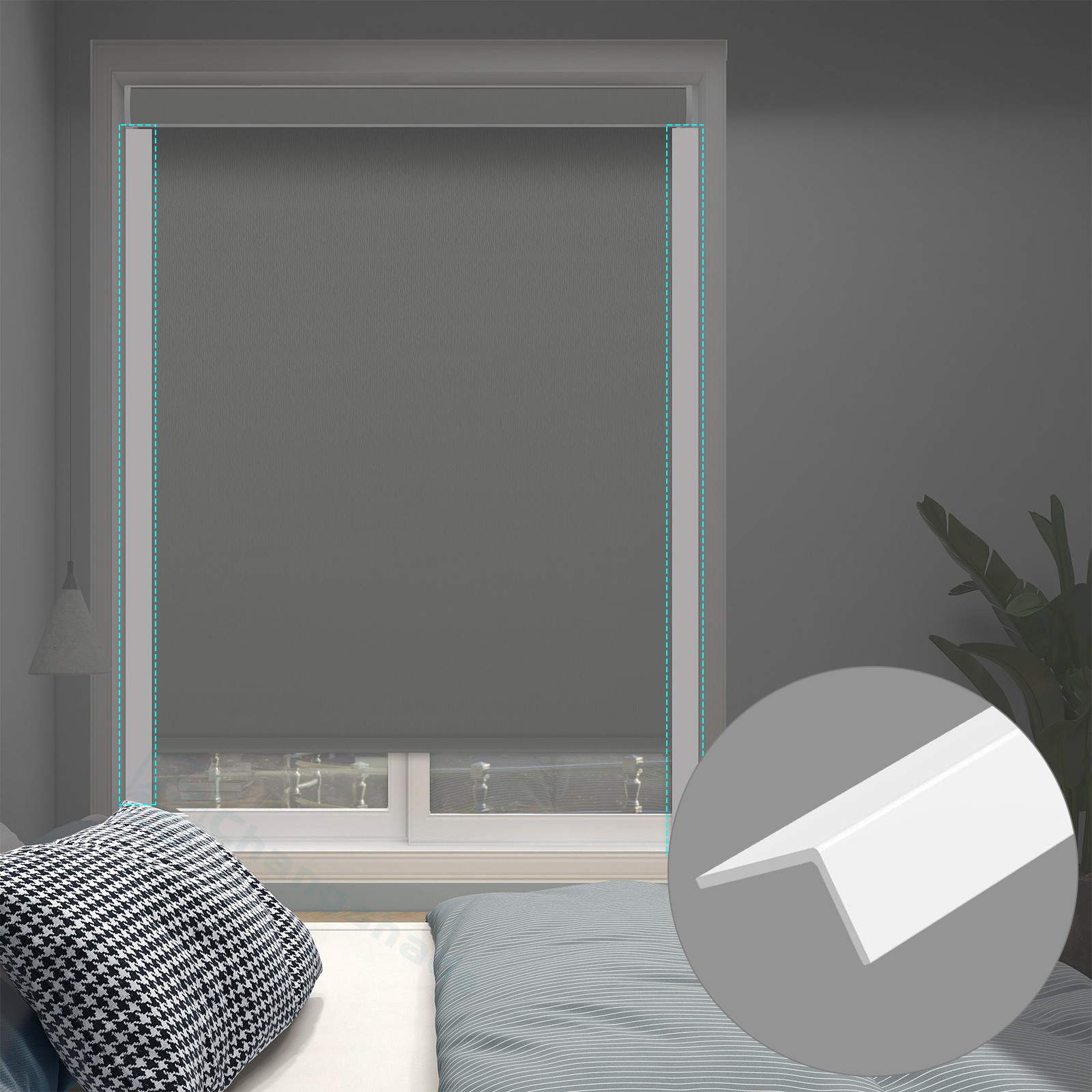 Changshade CUSTOM Cordless Blackout Honeycomb Cellular Shades Window Shades