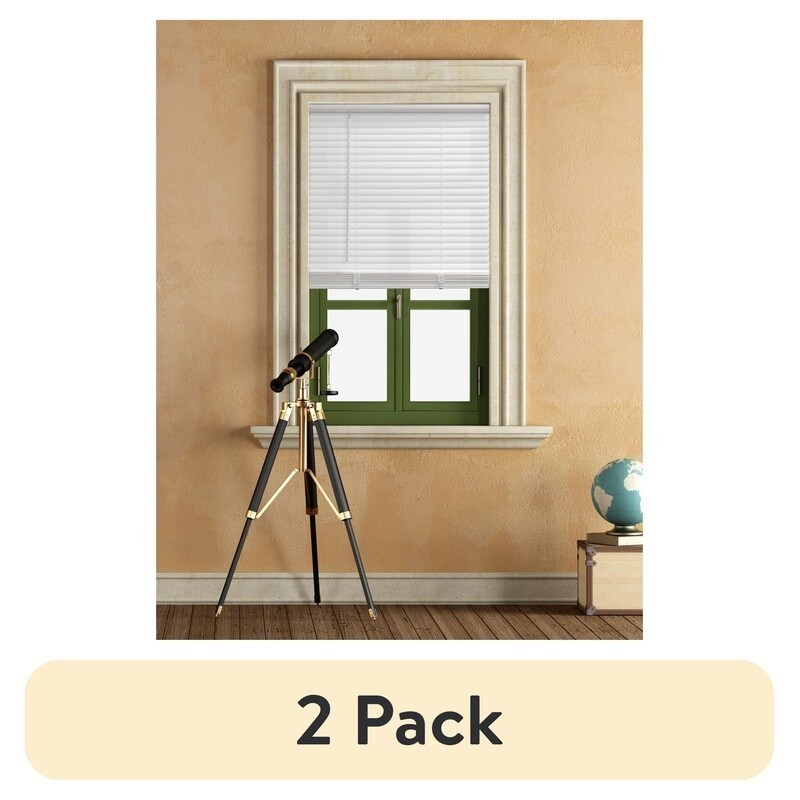 Cordless Vinyl Light Filtering Blinds 1in 2 Pack Window Treatment Safe Design US