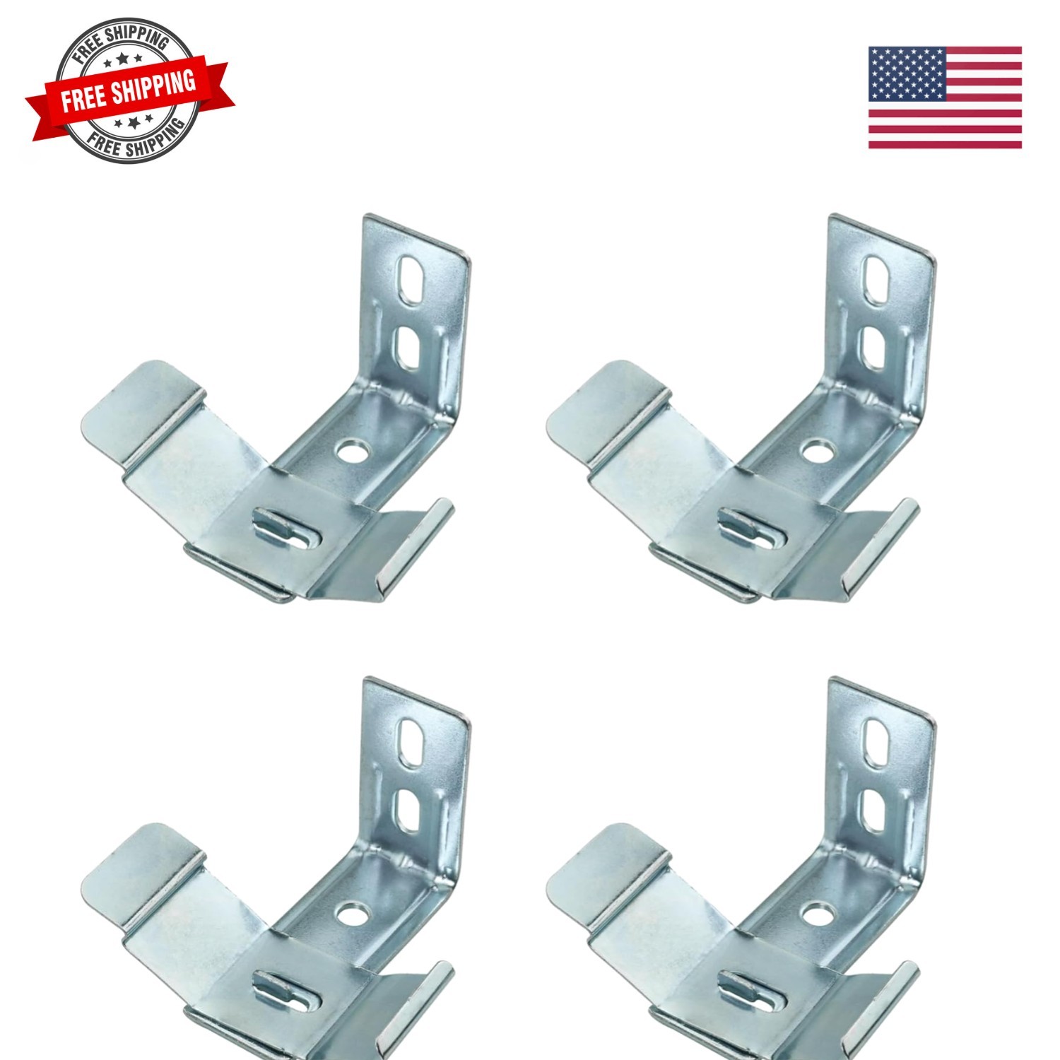 4Sets Vertical Blinds L-Shaped Brackets Vertical Blinds Mounting Bracket, Cli…