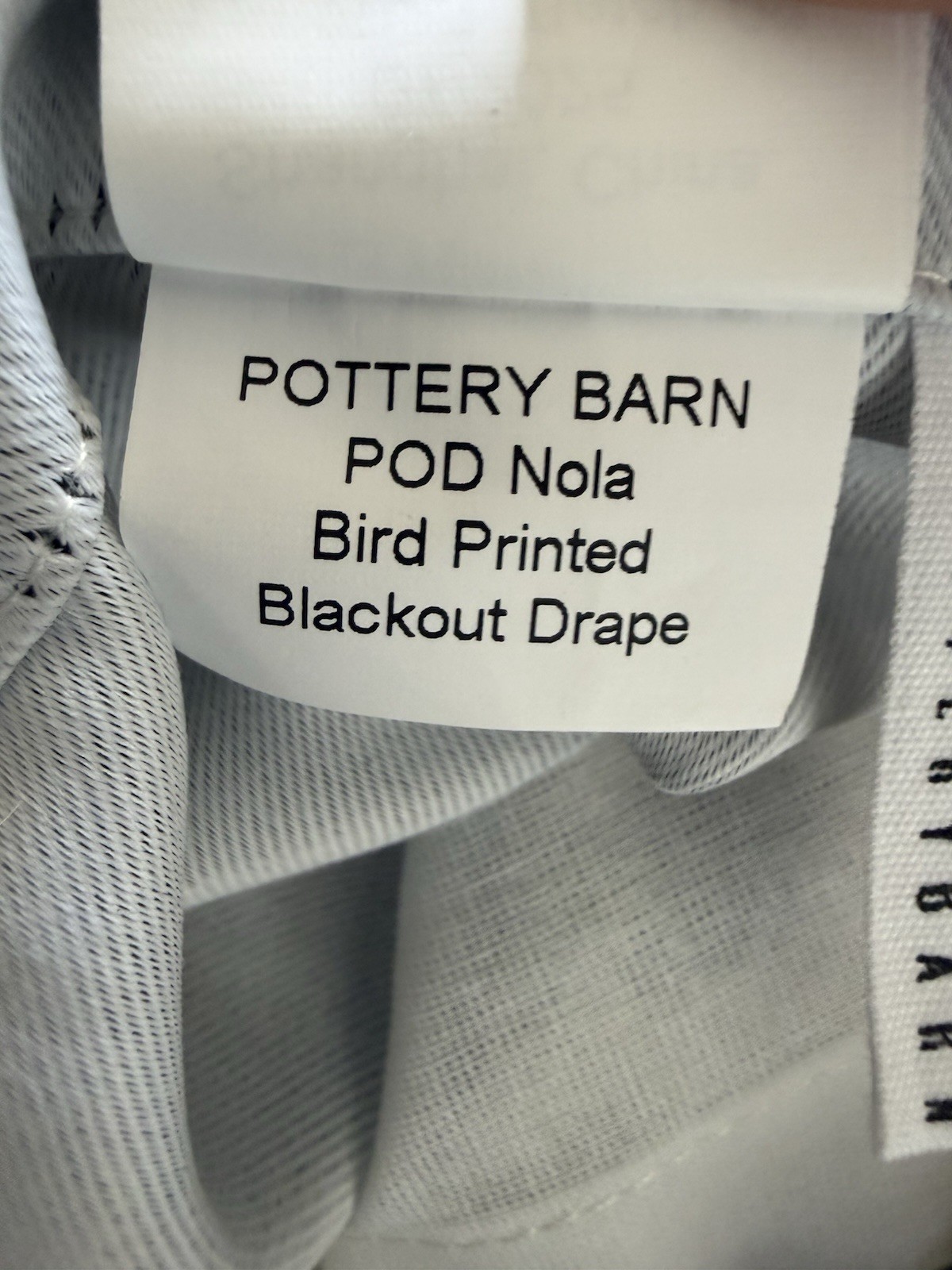 Pottery Barn Nola Printed Curtain Green Multi 50”x84” Open Box! Read