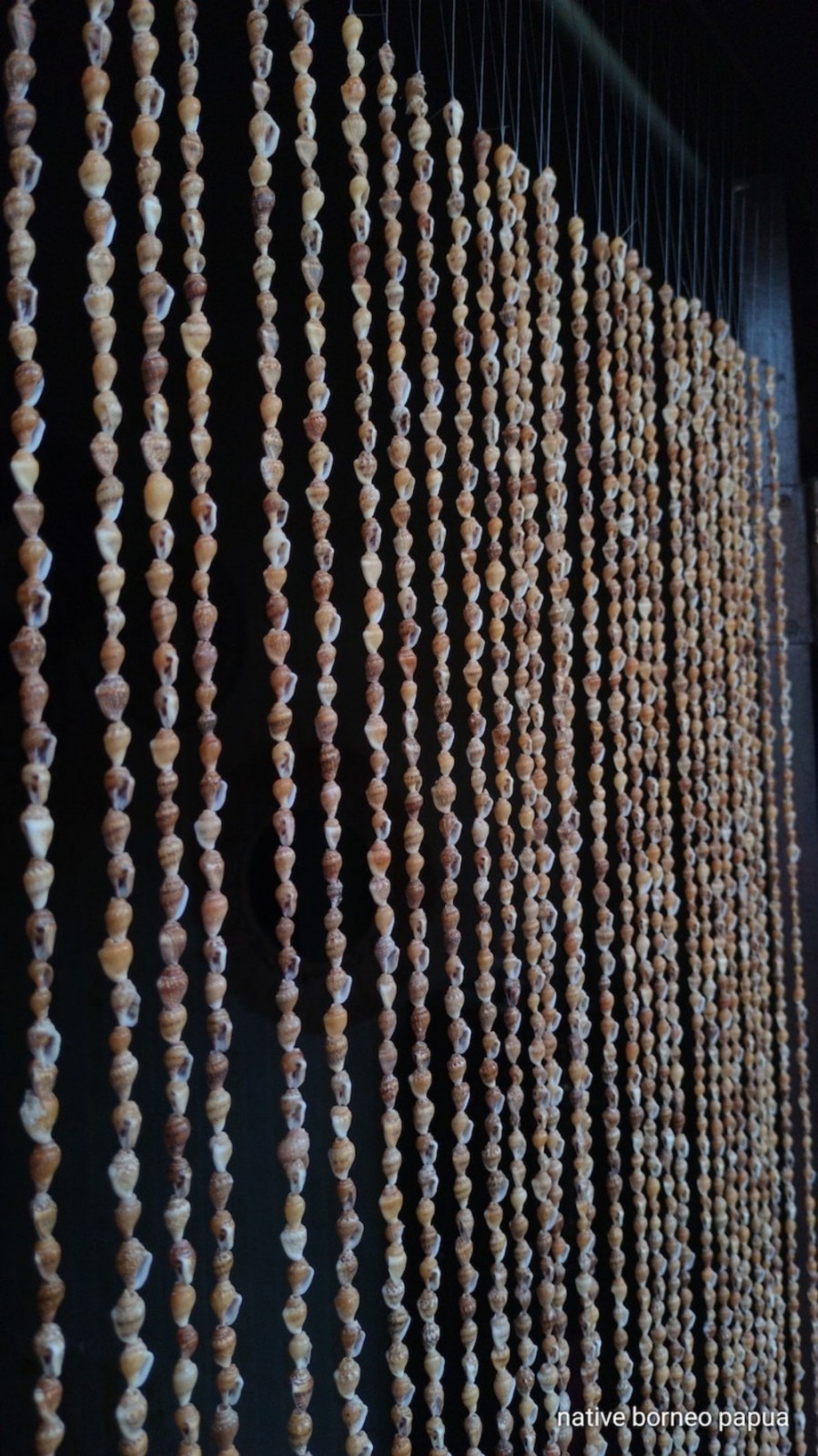 20 String Yellow Brown shells curtains,home decor,wall decor, , gifts
