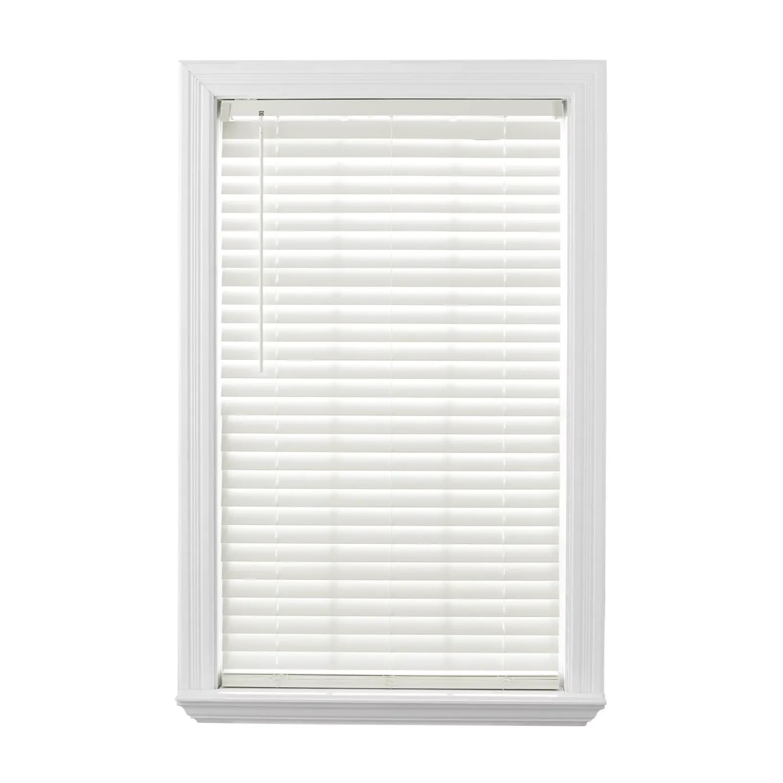 Anti-Microbial 2-Inch Cordless Faux Wood Blinds Shade Antique White MULTI SIZES