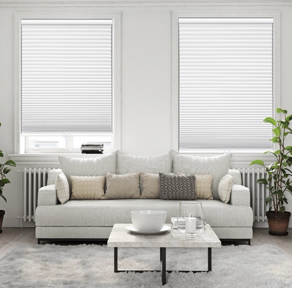 Mainstays Cordless Polyester Blackout Cellular Shade 23×72 Window Blind New