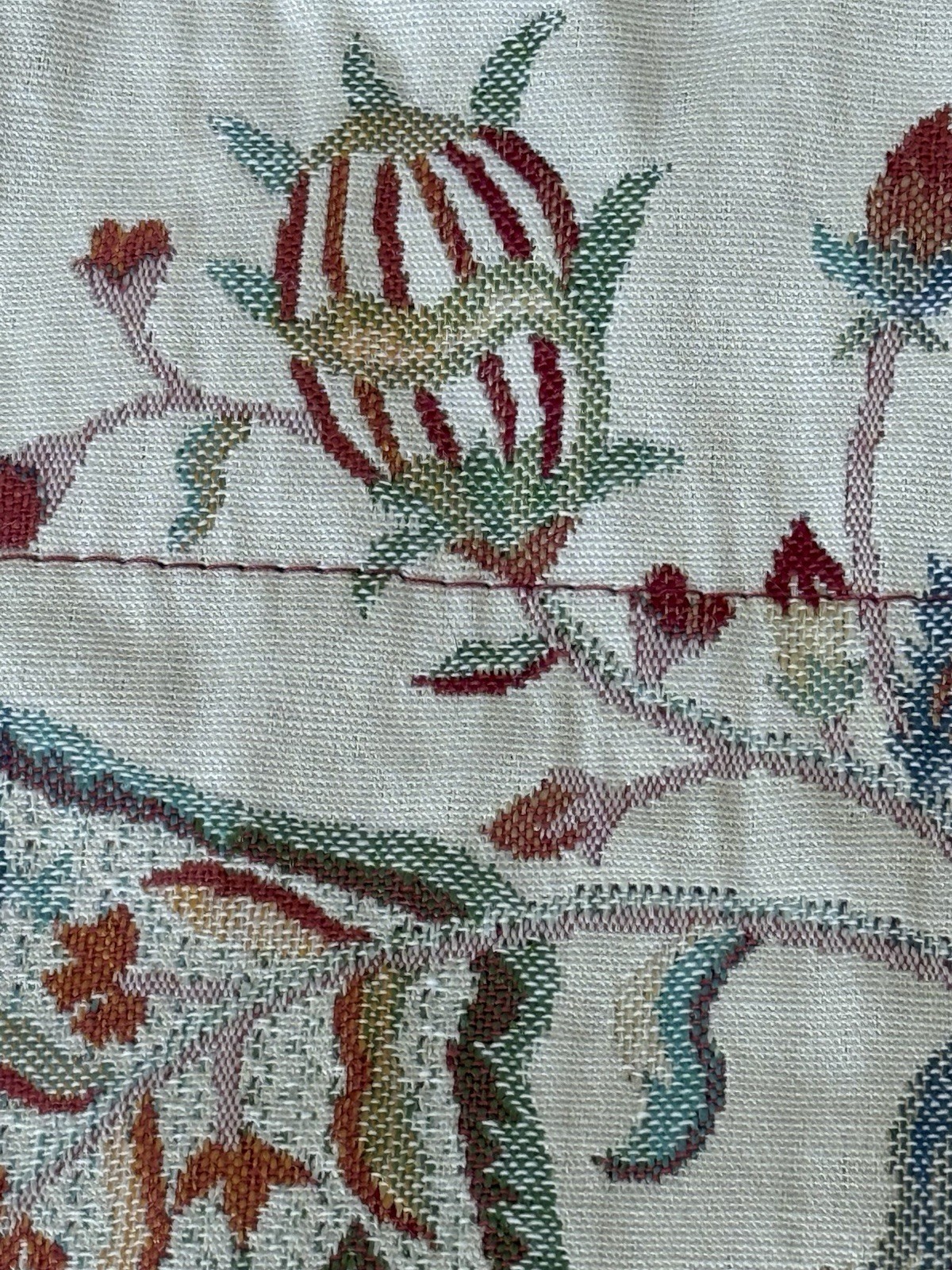 2 Waverly Scallop Layer Brocade Valances Lambrook Lambury Heather Rust Teal