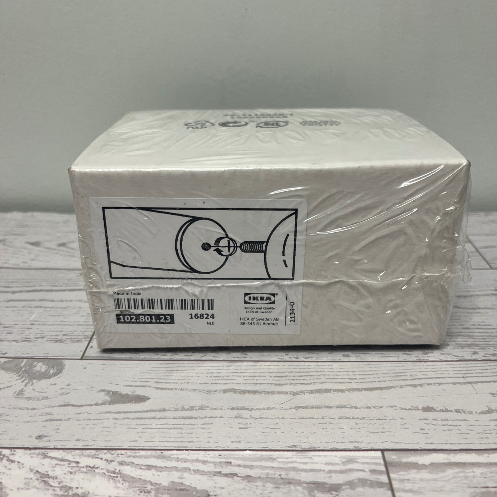 IKEA BEFOGAD Curtain Rod Finials Set of 2 Black 102.801.23 Modern Minimalist