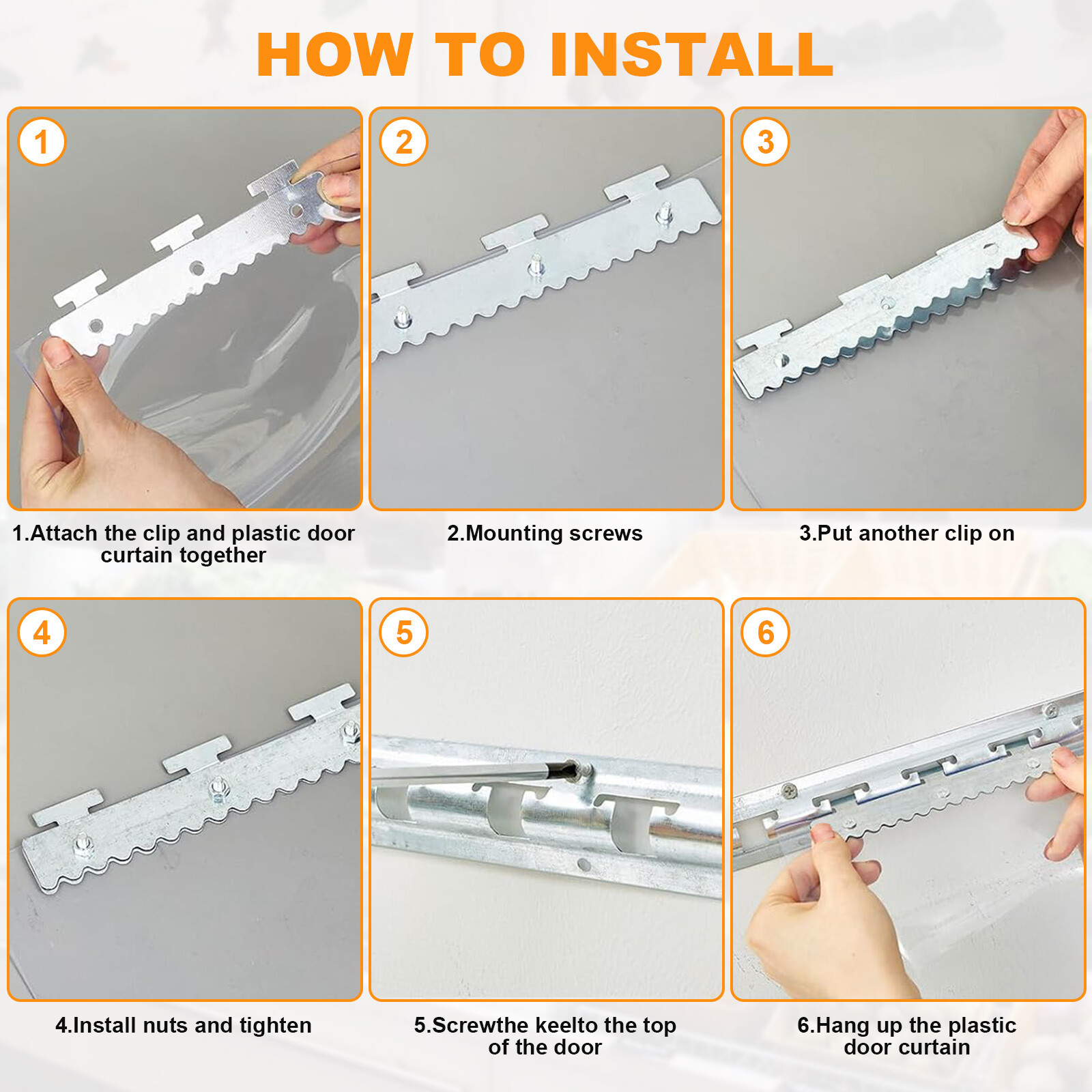 Clear Strip Curtain PVC Door Curtain Plastic Door Curtain for Cooler Freezer