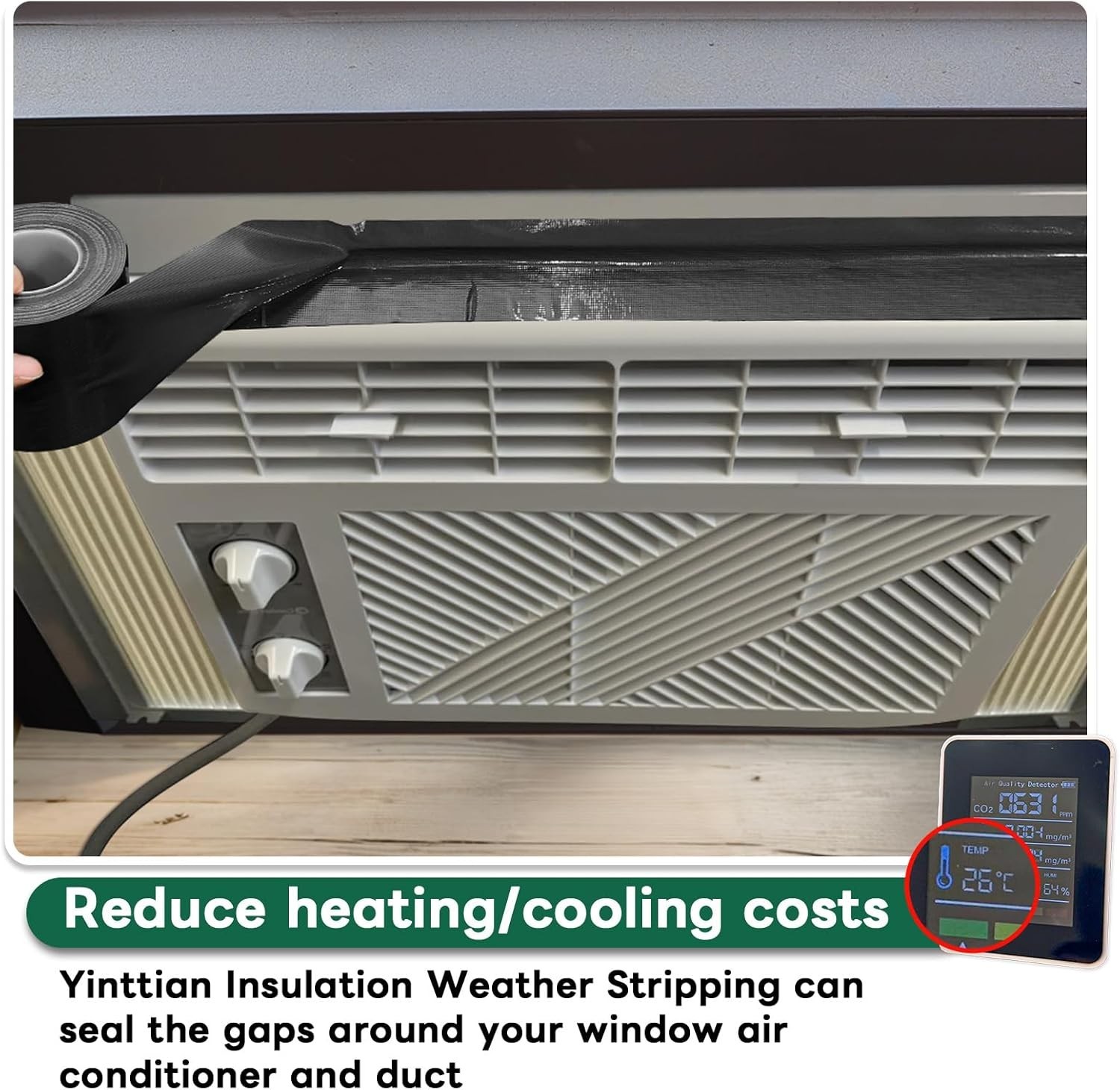 Window Sealing Tape, Window AC Insulation Air Conditioner Seal Around Frame, …