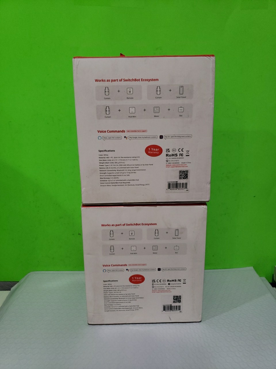 SwitchBot Curtain 2 Automatic Curtain Opener Bluetooth Remote Smart ControlLot 2