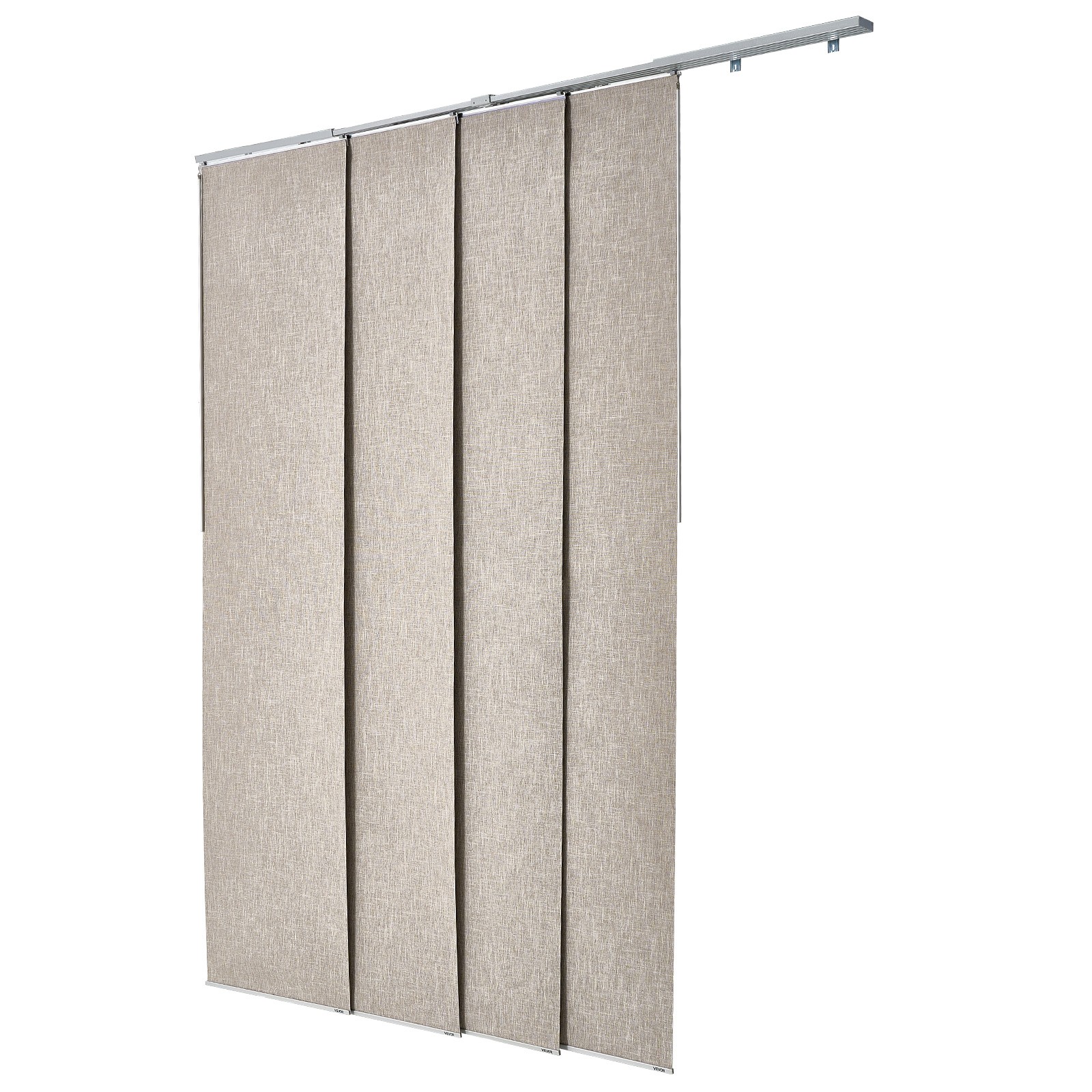 VEVOR Panel Track Blinds Extendable Track from 45.8 in to 86 in W Trimmable