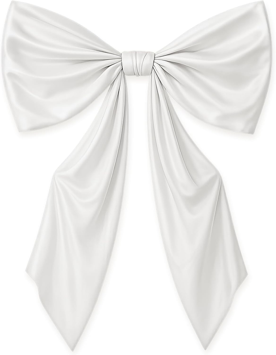 43 x 24 Inches Satin Big Bow Decor, Large White Bow for Backdrop Baby Shower …