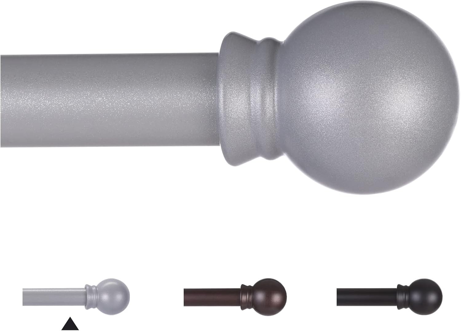 Modern 30-62 Inch Curtain Rod in Brushed Nickel – Rust-Resistant Steel Design