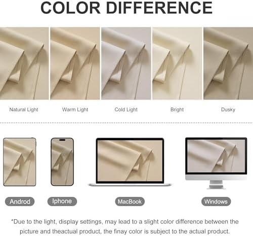 Outdoor Curtains for Patio 52″W x 84″L (Pack of 1), Biscotti Beige